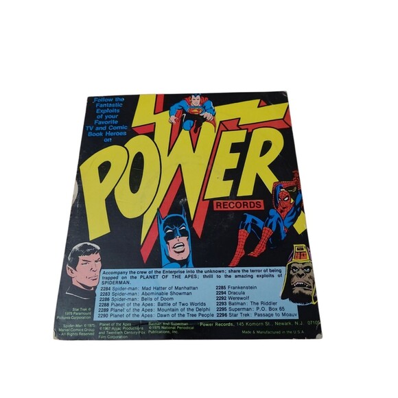 Superman: "Alien Creatures"-Book and Record Set #Pr28 (Peter Pan 1975) - Picture 6 of 10